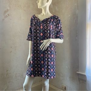 Dress Tunic Geometric Aztec Pattern